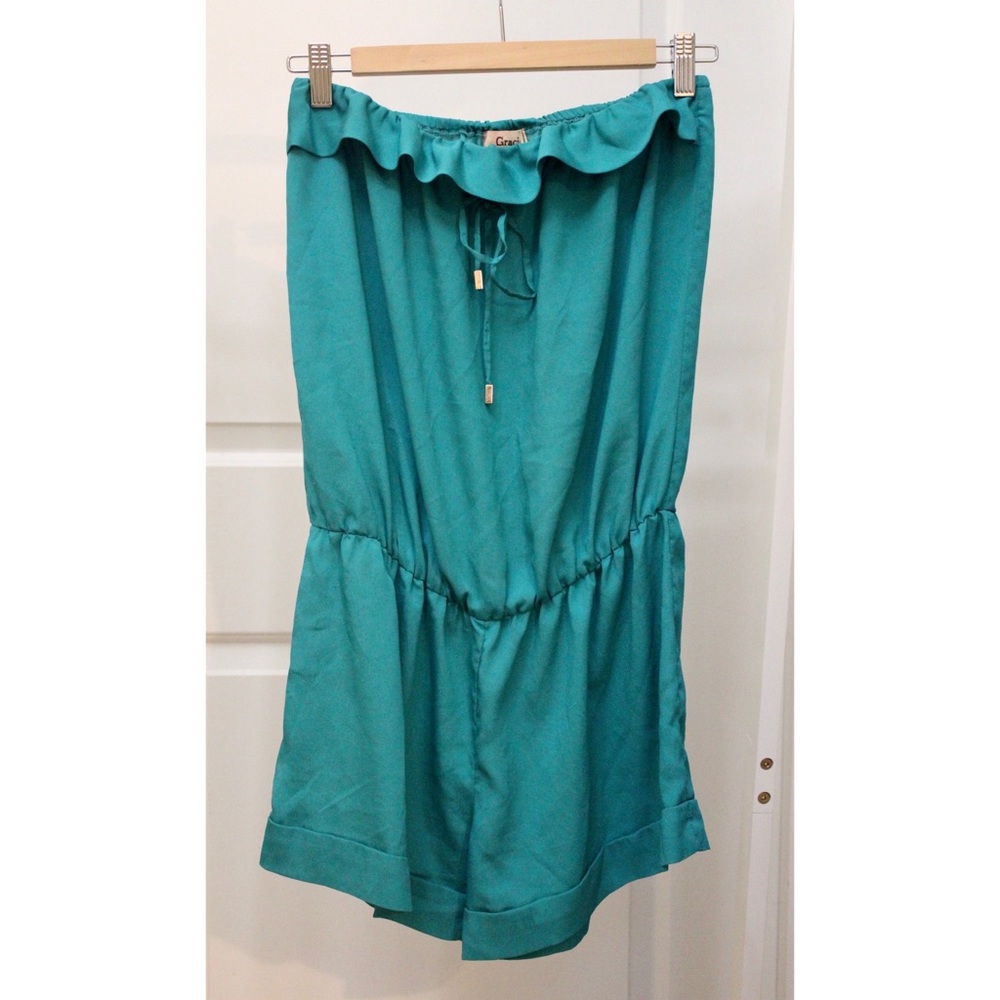 Boutique strapless romper